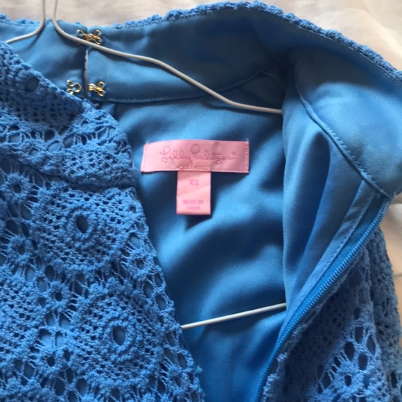 Lily Pulitzer Blue Lace Party Dress - Picture 2 of 3